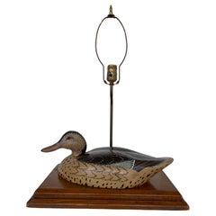 Used Duck Decoy Table Lamp