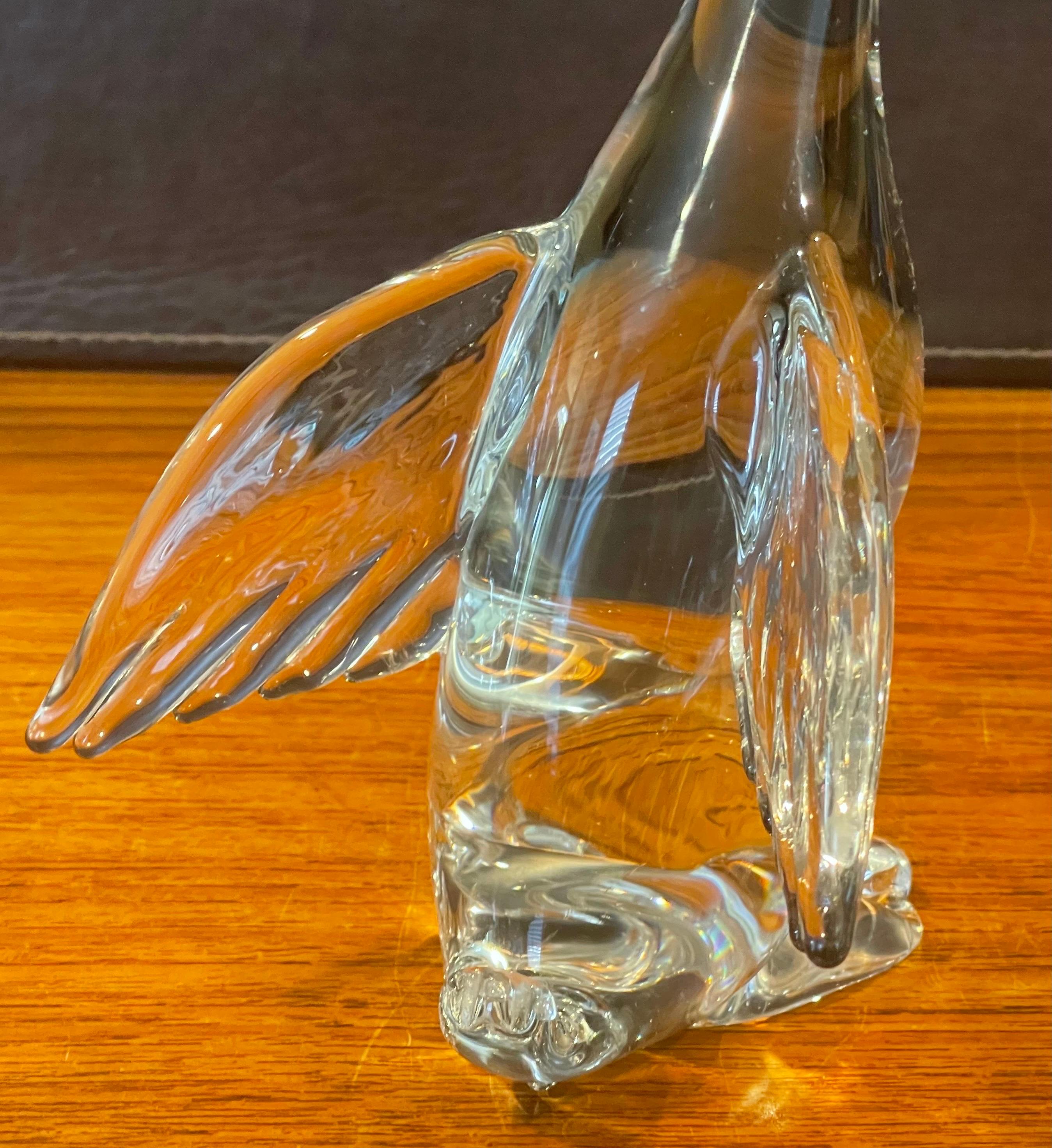 Duck in Flight Art Glass Sculpture by Murano Glass For Sale 5