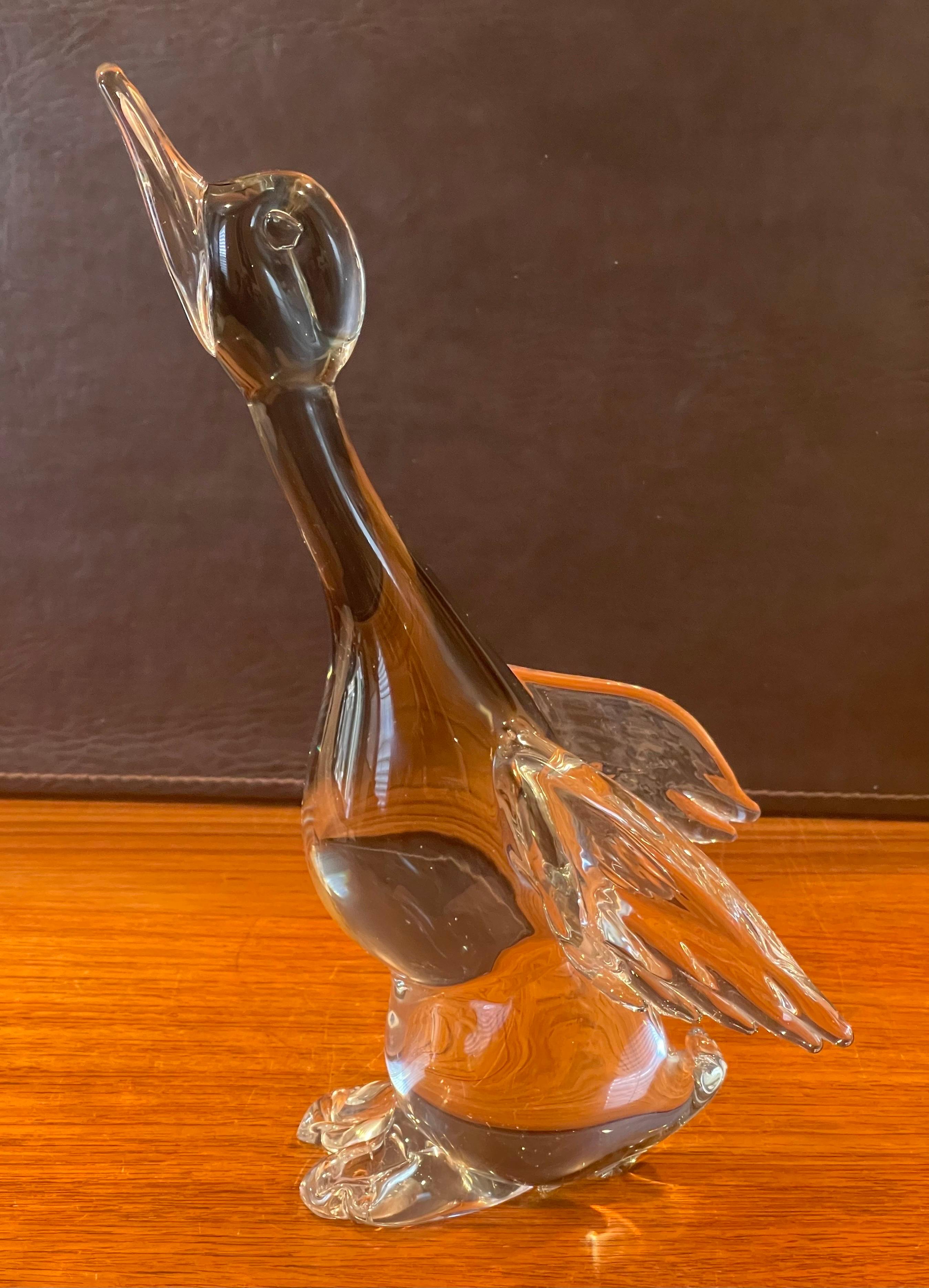 vintage murano glass duck