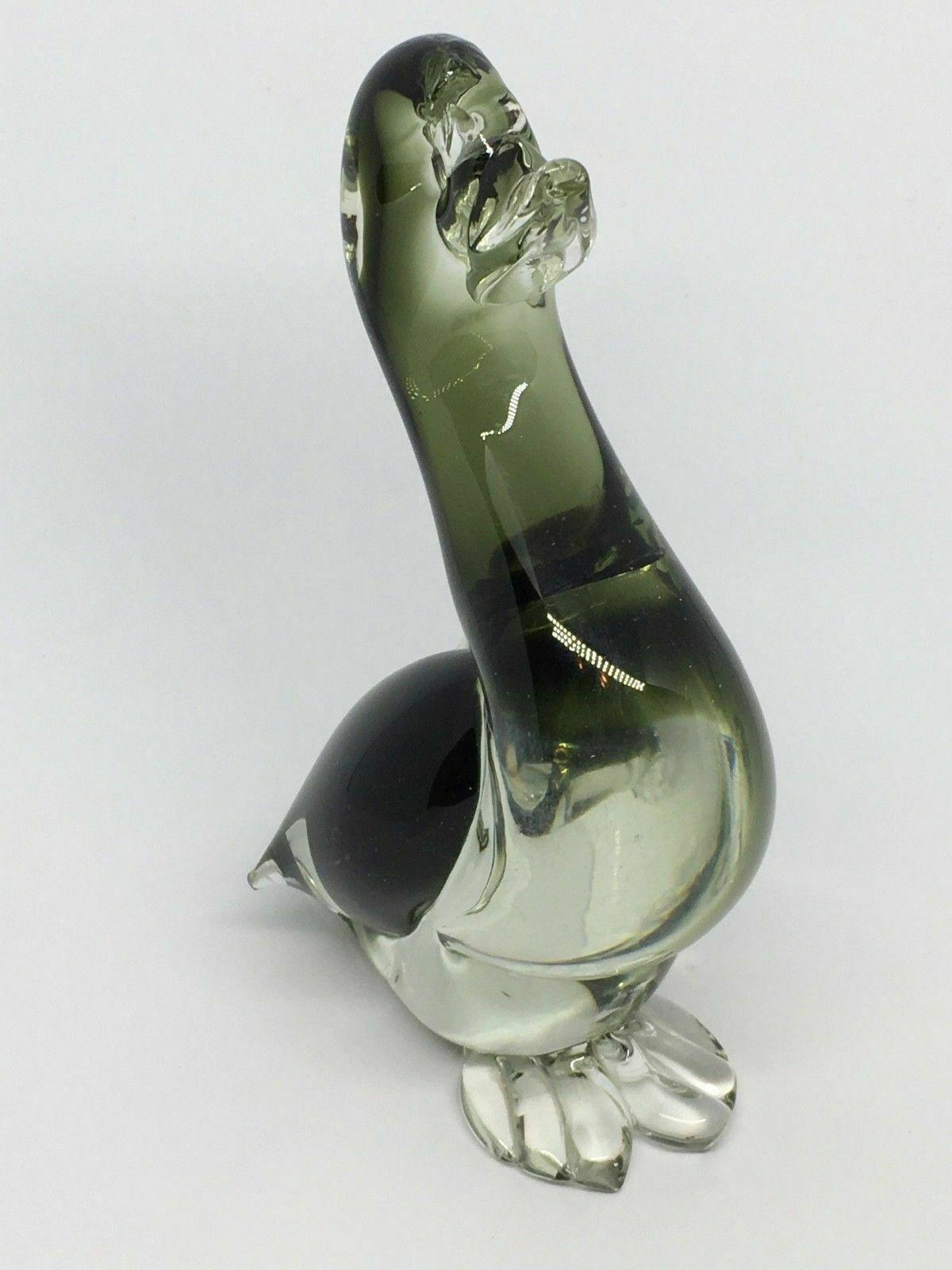 Duck Murano Glass Vetri di Murano Italy Vintage Art Glass, 1970s In Good Condition For Sale In Nuernberg, DE