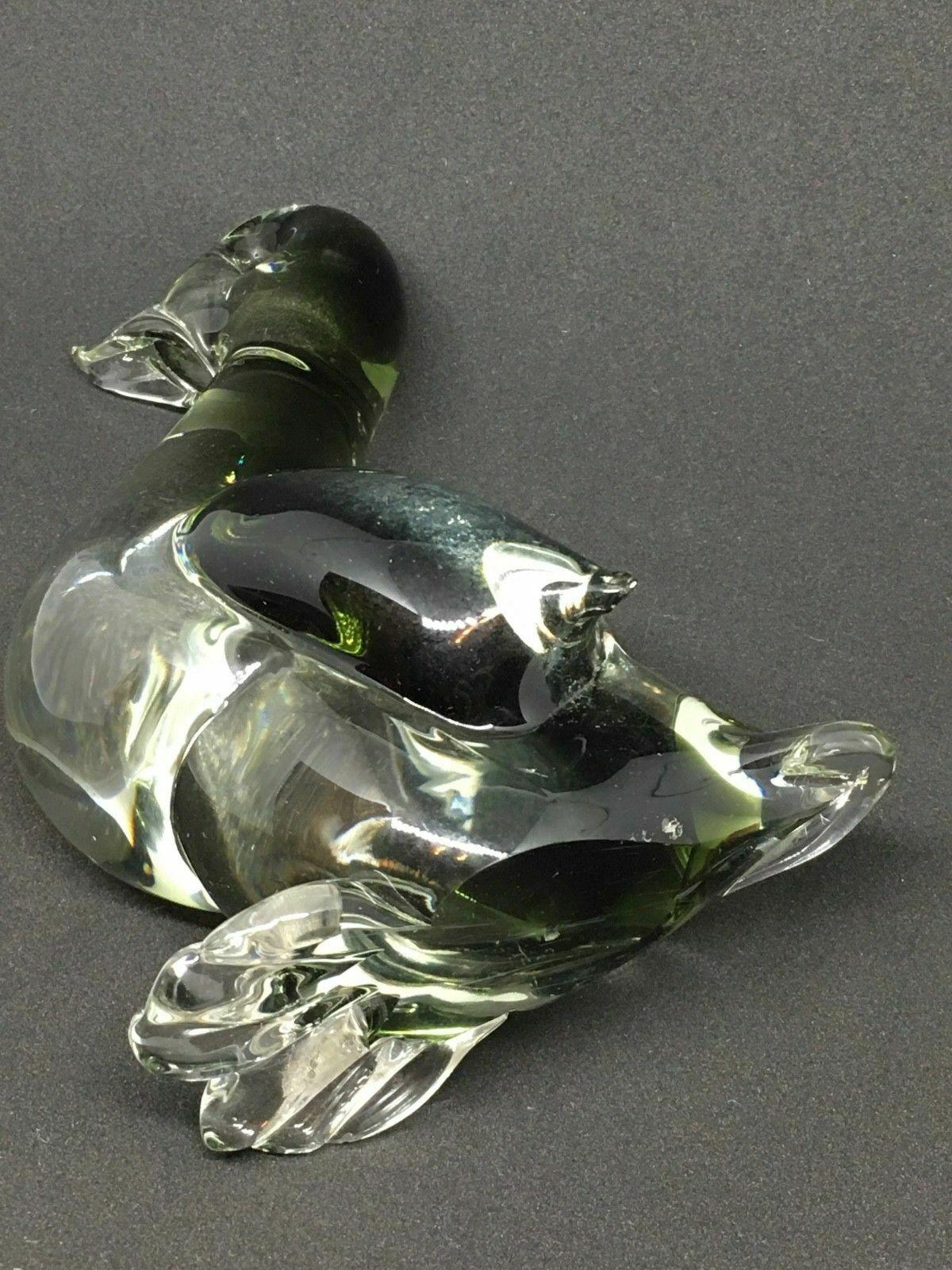 Late 20th Century Duck Murano Glass Vetri di Murano Italy Vintage Art Glass, 1970s For Sale