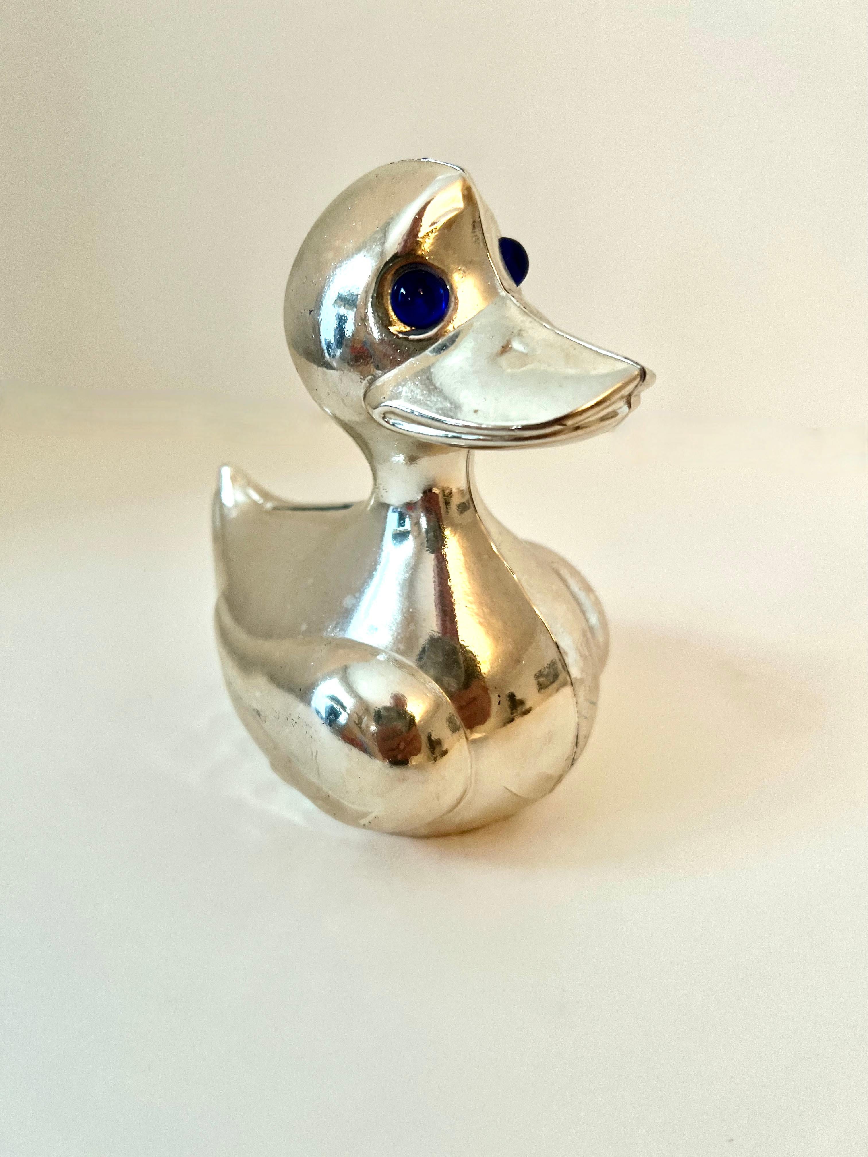 Patinated Duck Piggy Bank For Sale