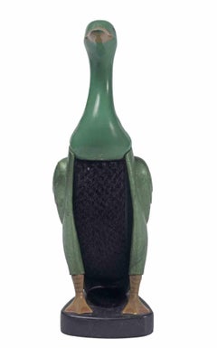 Duck-Shaped Bakelite Clothes Brush with Holder, Early 20th Century