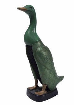 Duck-Shaped Bakelite Clothes Brush with Holder, Early 20th Century