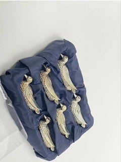 Duck-Shaped Knife Rests, in Silver Plated Metal, France 1970, Set of 6