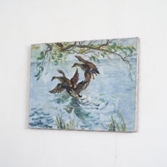 Ducks Oil on Canvas 1940s