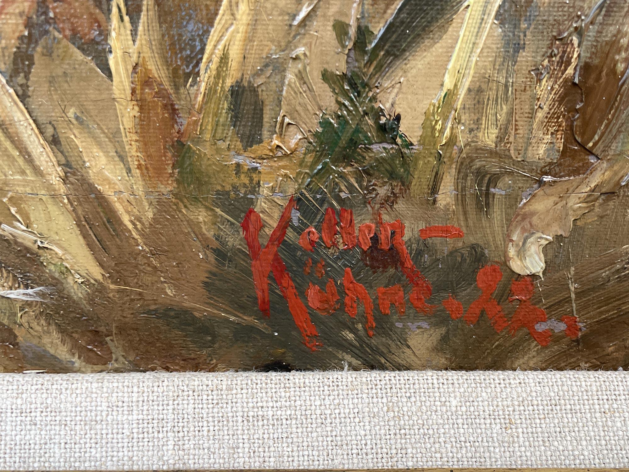 Ducks Oil on Canvas Painting by Keller-Kühne Josef  Woldemar For Sale 6