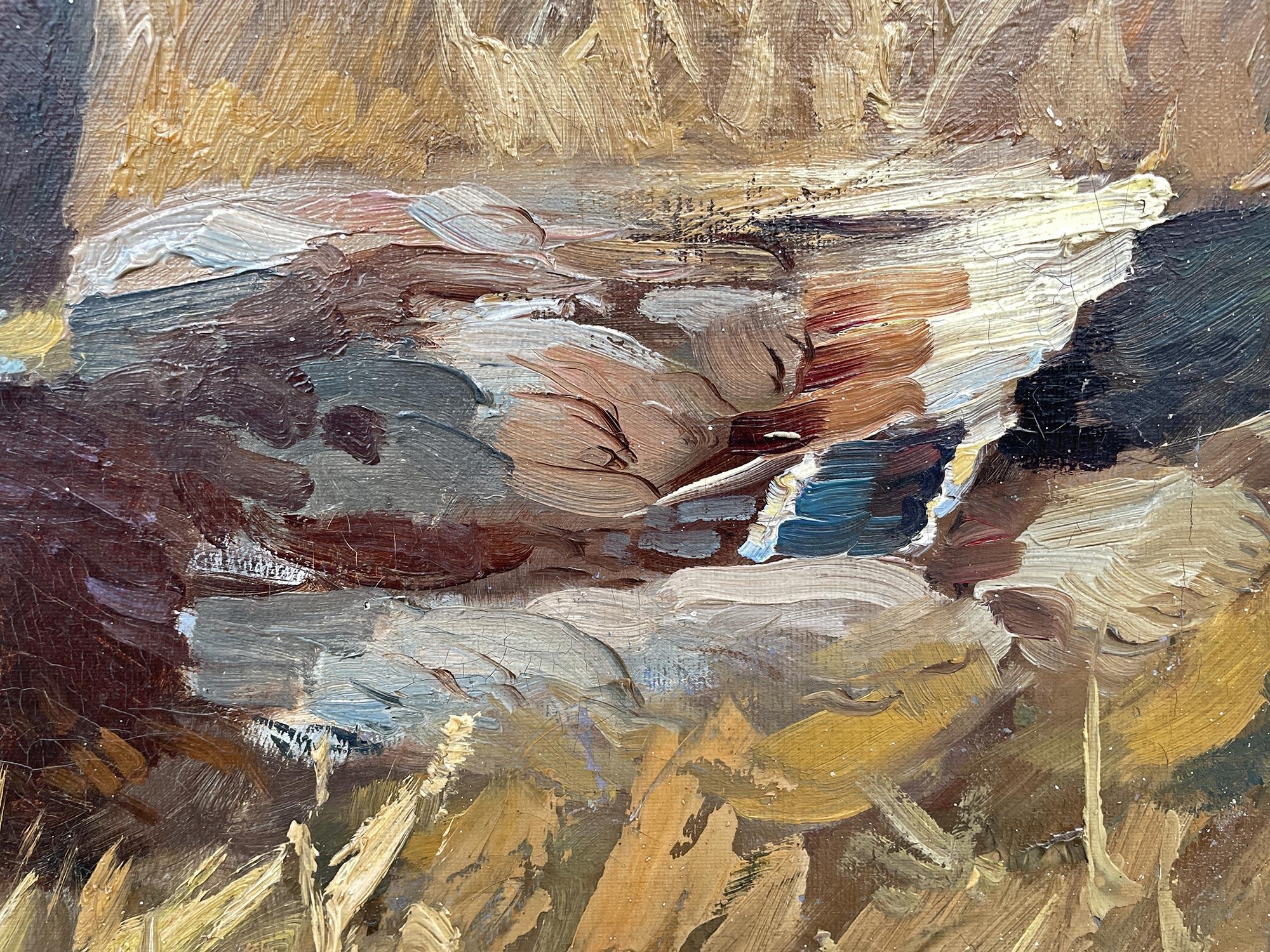 Ducks Oil on Canvas Painting by Keller-Kühne Josef  Woldemar For Sale 10