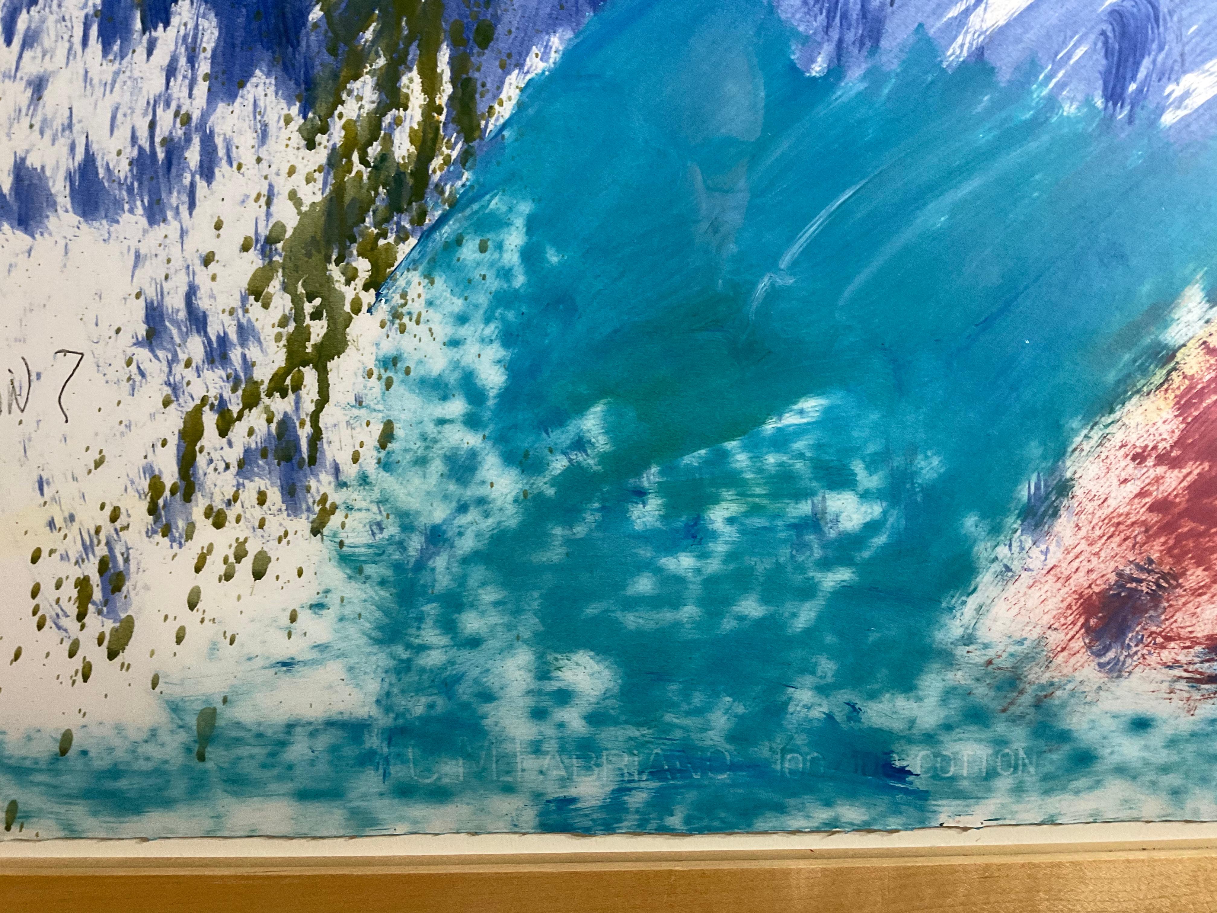 Peinture de Jane Chidsey représentant des canards nageant sur l'eau  en vente 1