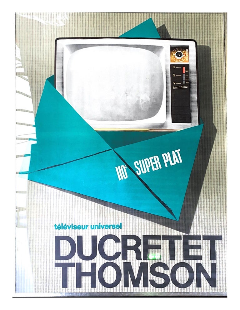 A R. Thomson Poster Ducretet Thomson Advertising Poster, 1960 For Sale at 1stDibs