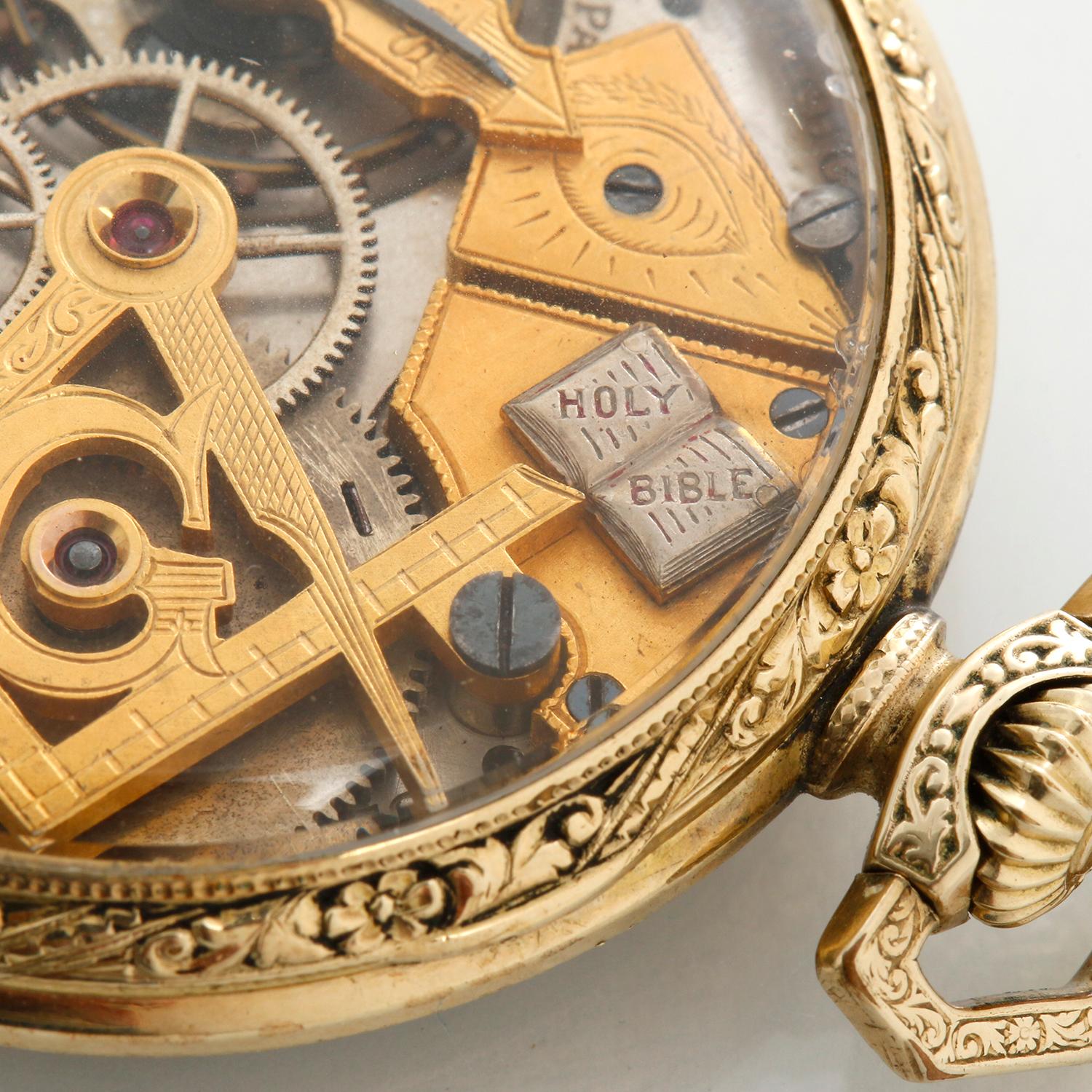 dudley masonic pocket watch for sale
