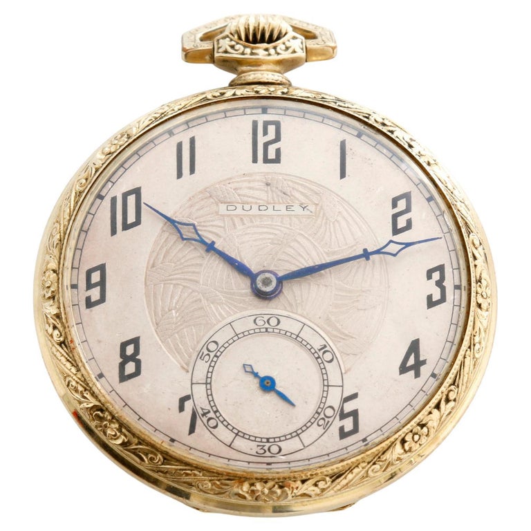 Dudley 14k Yellow Gold Masonic Model 3 Pocket Watch For Sale at 1stDibs