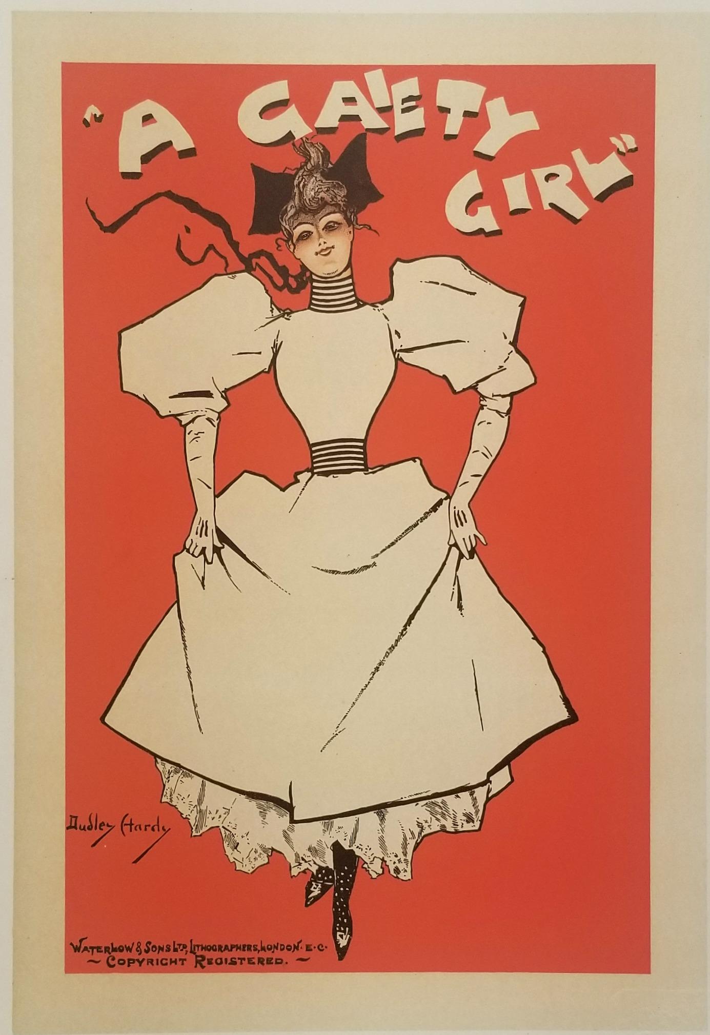 Dudley Hardy Print - A Gaiety Girl