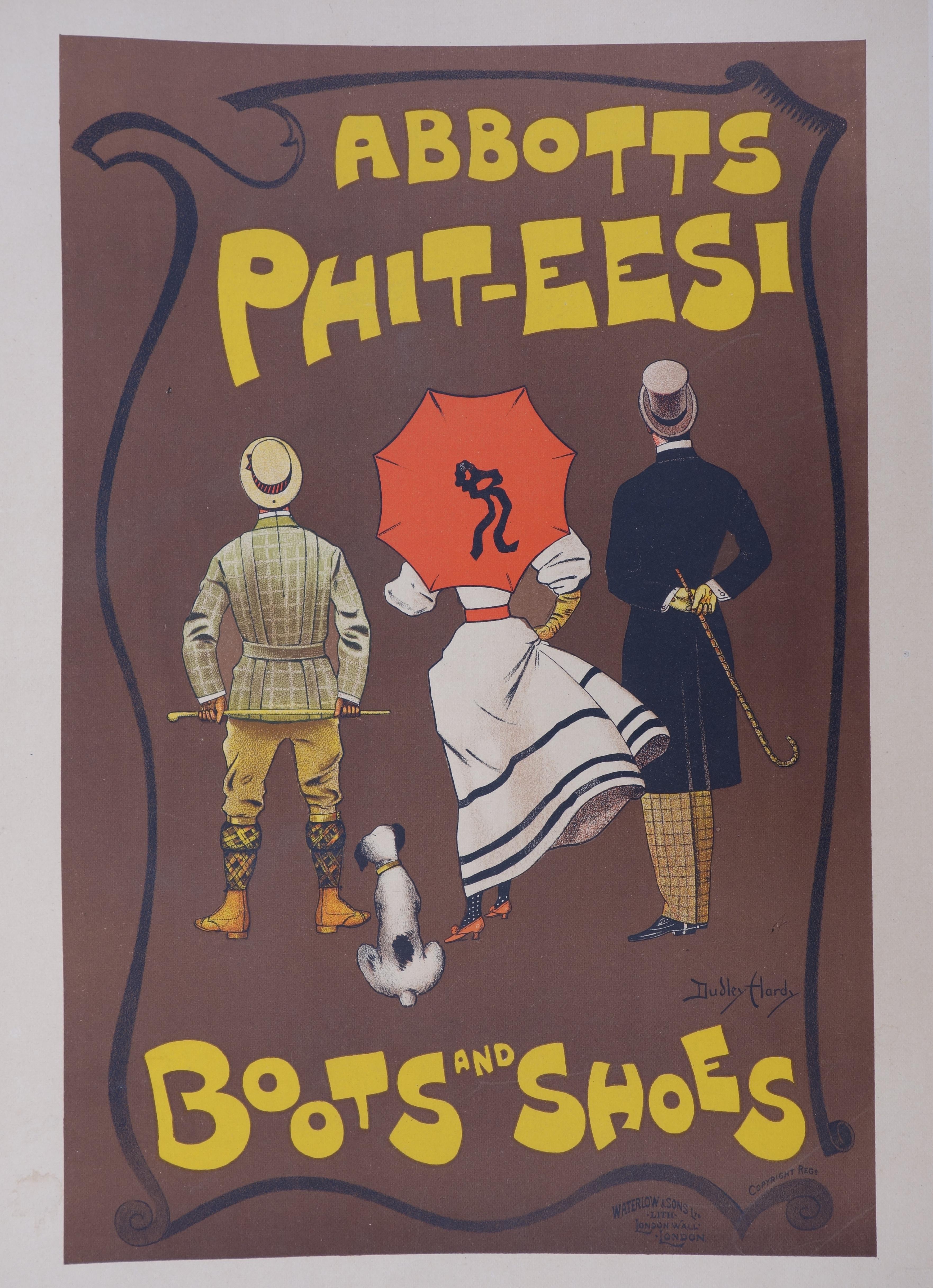 Abades, Botas y Zapatos - Litografía (Les Maîtres de l'Affiche), 1897 - Print Art Nouveau de Dudley Hardy