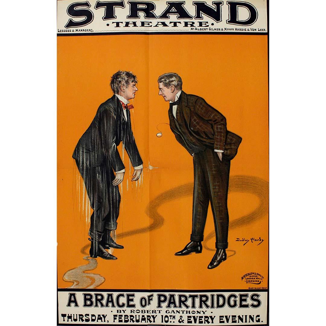 Circa 1895 poster by Dudley Hardy for the Strand Theatre - A Brace of Partridges