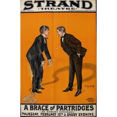 Affiche de Dudley Hardy pour le Strand Theatre - A Brace of Partridges - datant de CIRCA 1895