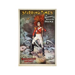 Dudley Hardy's Originalplakat für "Stirring Times: Ein romantisches Musikdrama"