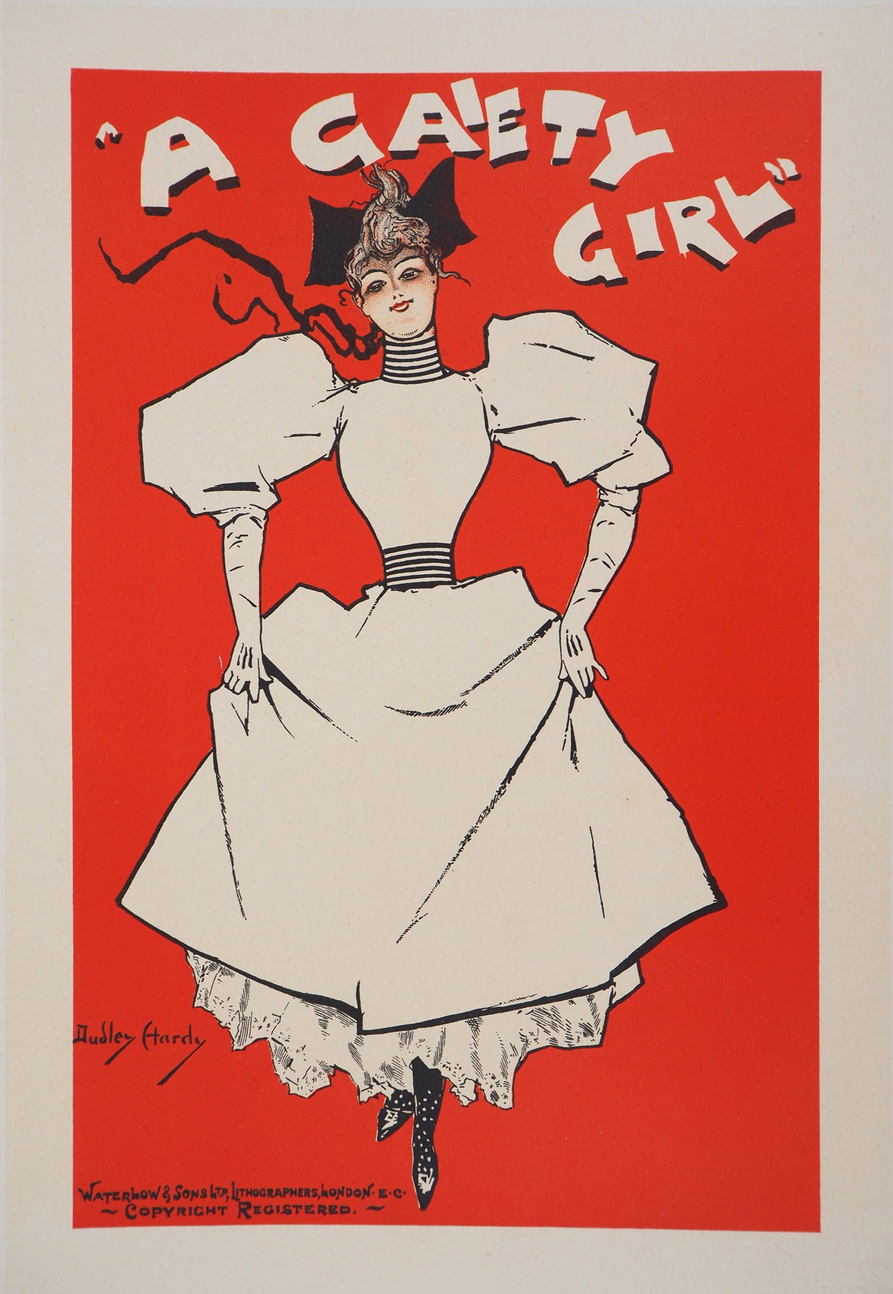 Dudley Hardy Figurative Print - Gaiety Girl - Lithograph (Les Maîtres de l'Affiche), 1895