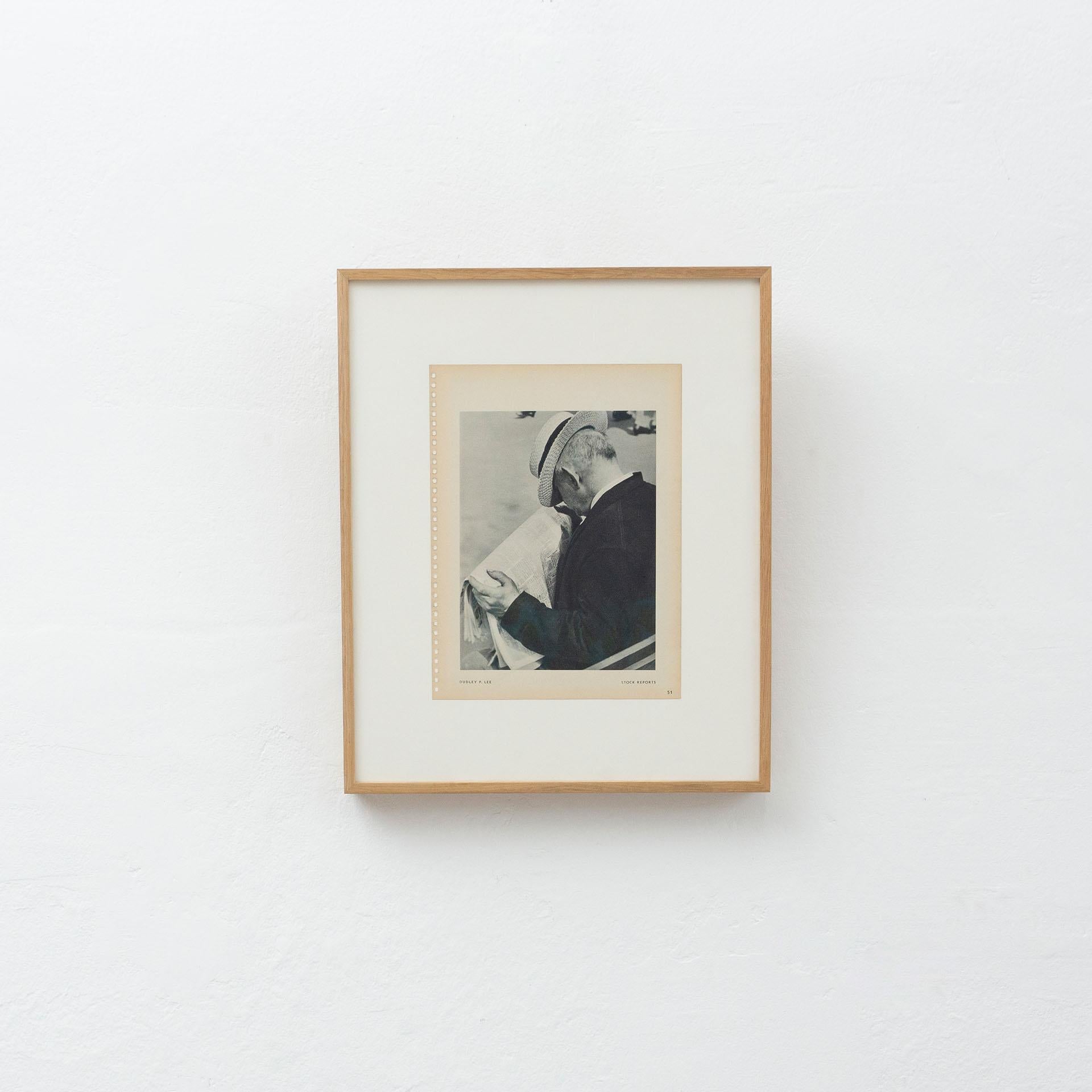 Foto d'epoca in rotocalco del fotografo Dudley P. Lee, circa 1940.
Cornice in Wood con passe-partout e vetro museale di alta qualità.

In condizioni originali, con lievi usure dovute all'età e all'uso, che conservano una bella patina.