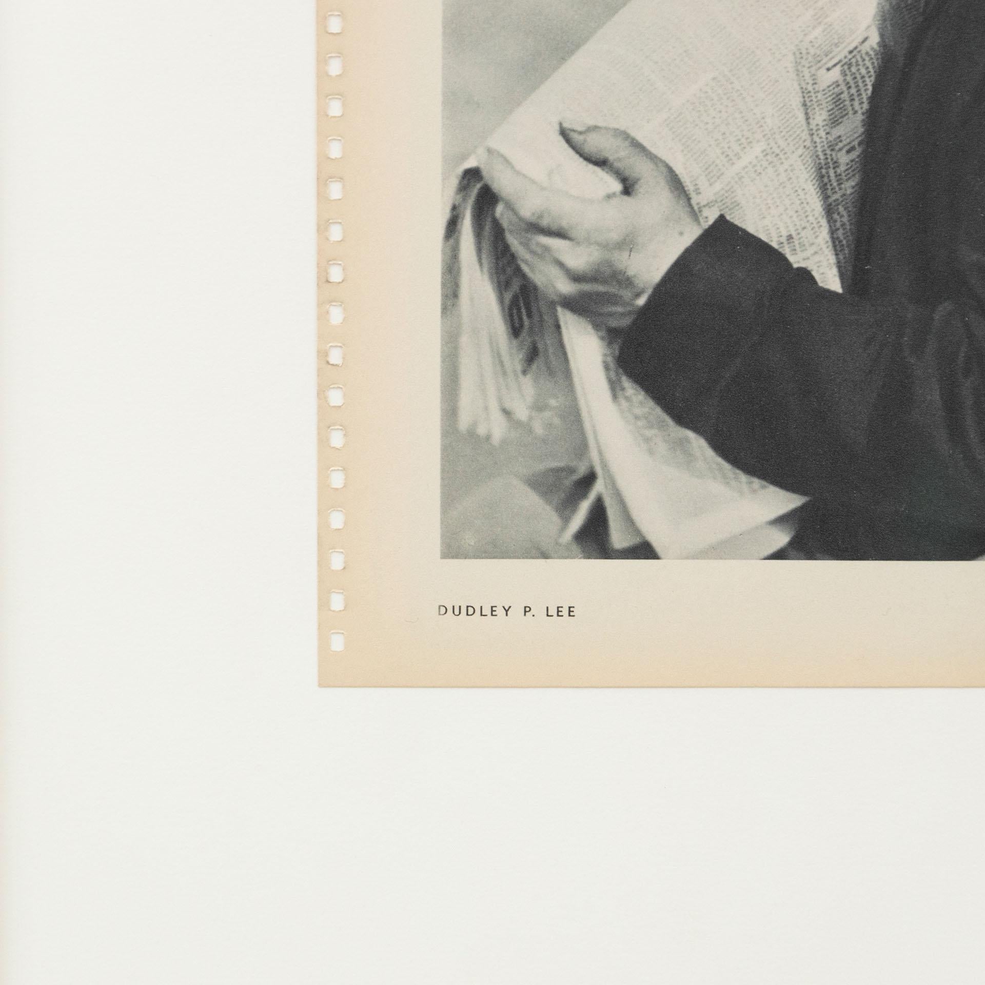 Metà XX secolo Fotocalco d'epoca di Dudley P. Lee, 1940 circa in vendita