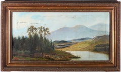 Dudley White - For Restoration 19th Century Oil, Cows in a Highland Landscape