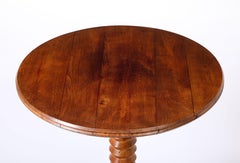 Dudouyt Carved Pedestal Table #1, France, 1940's