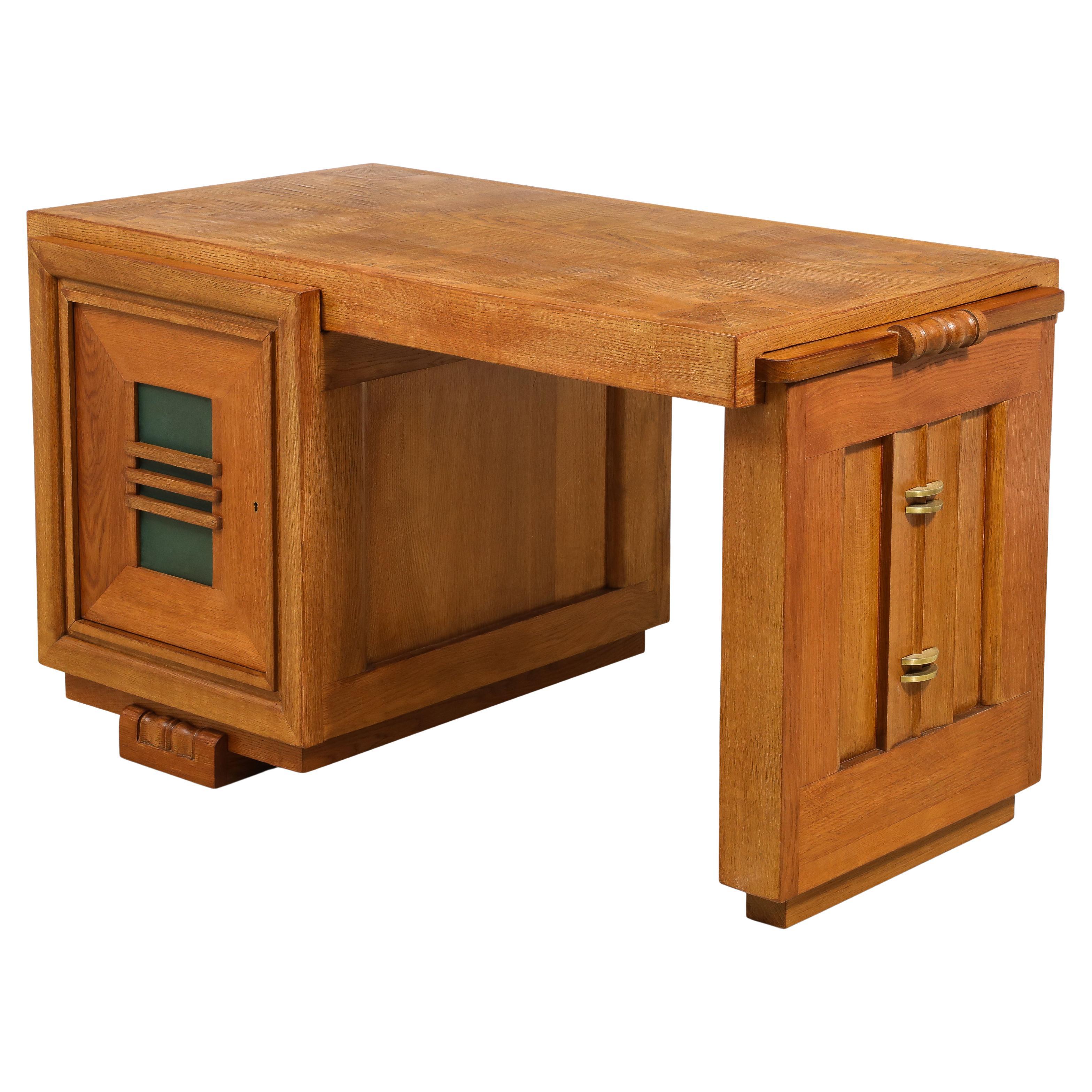 Dudouyt Double-Side Desk, France, 1940's For Sale