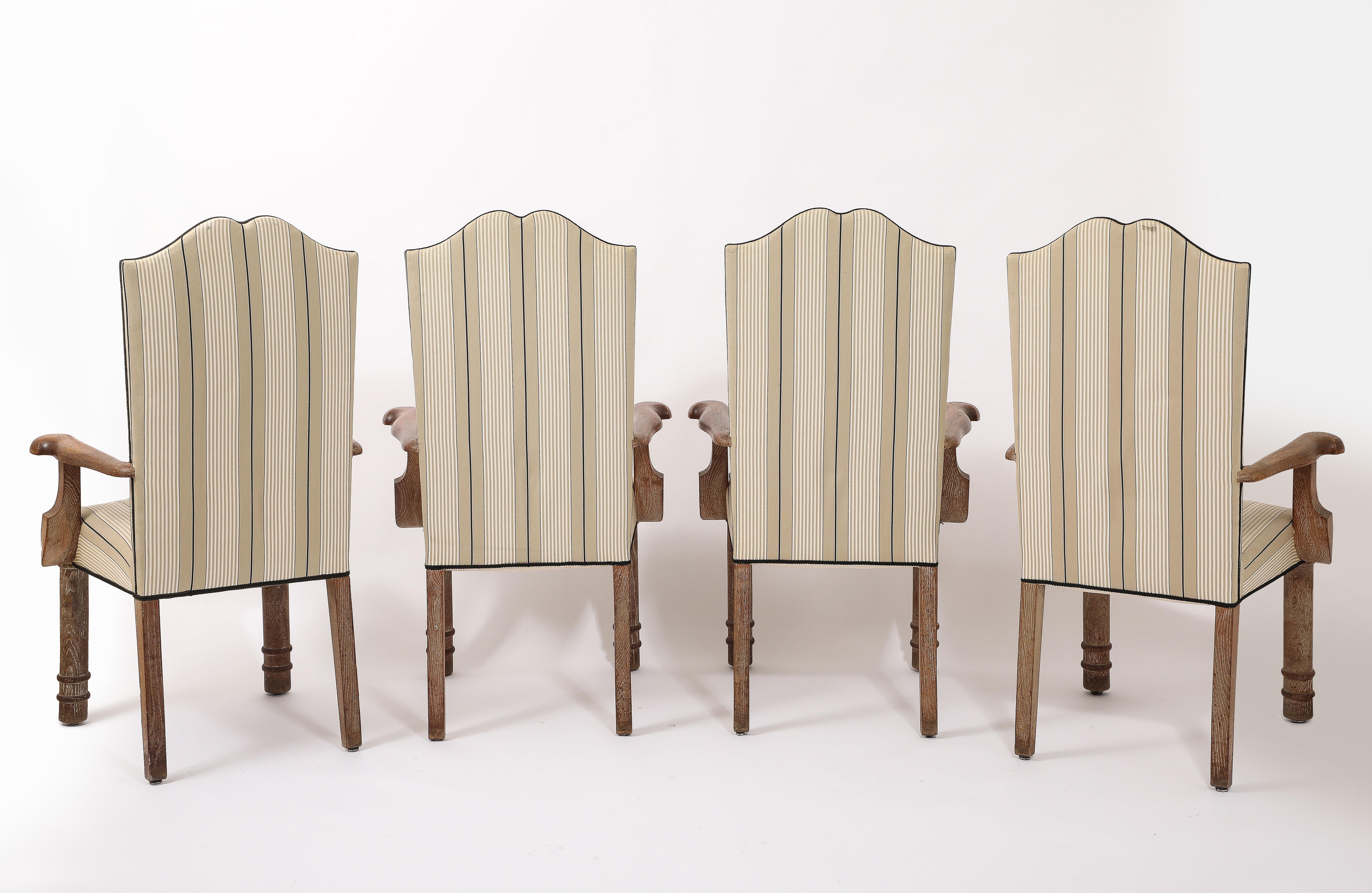 Sillones neoclásicos Dudouyt, Francia Años 40 Roble en venta