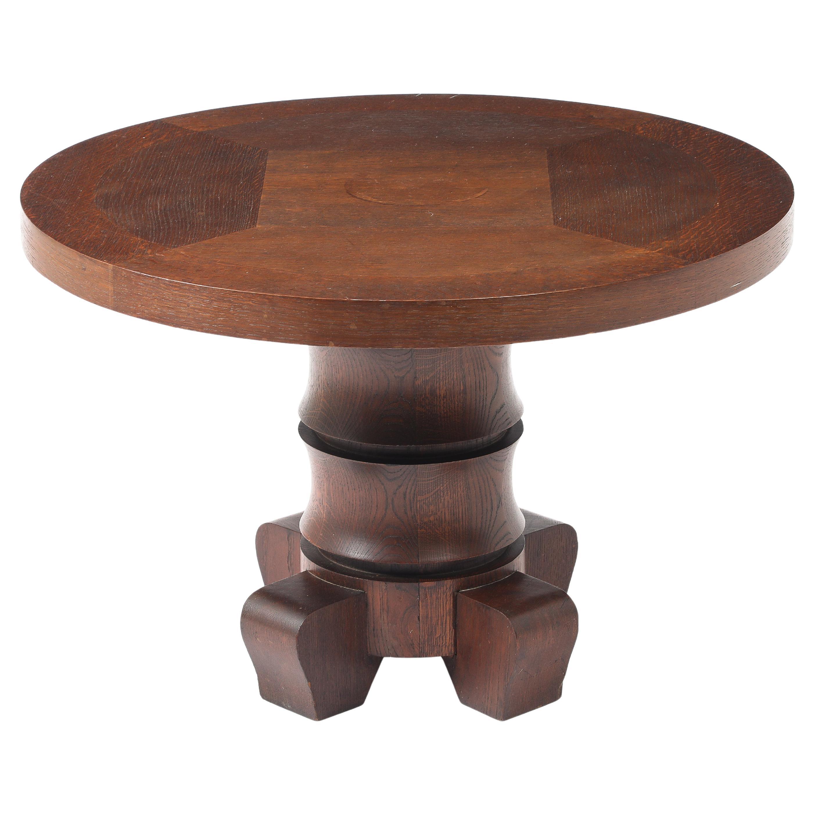 Tavolino con piedistallo Dudouyt, Francia, anni
40