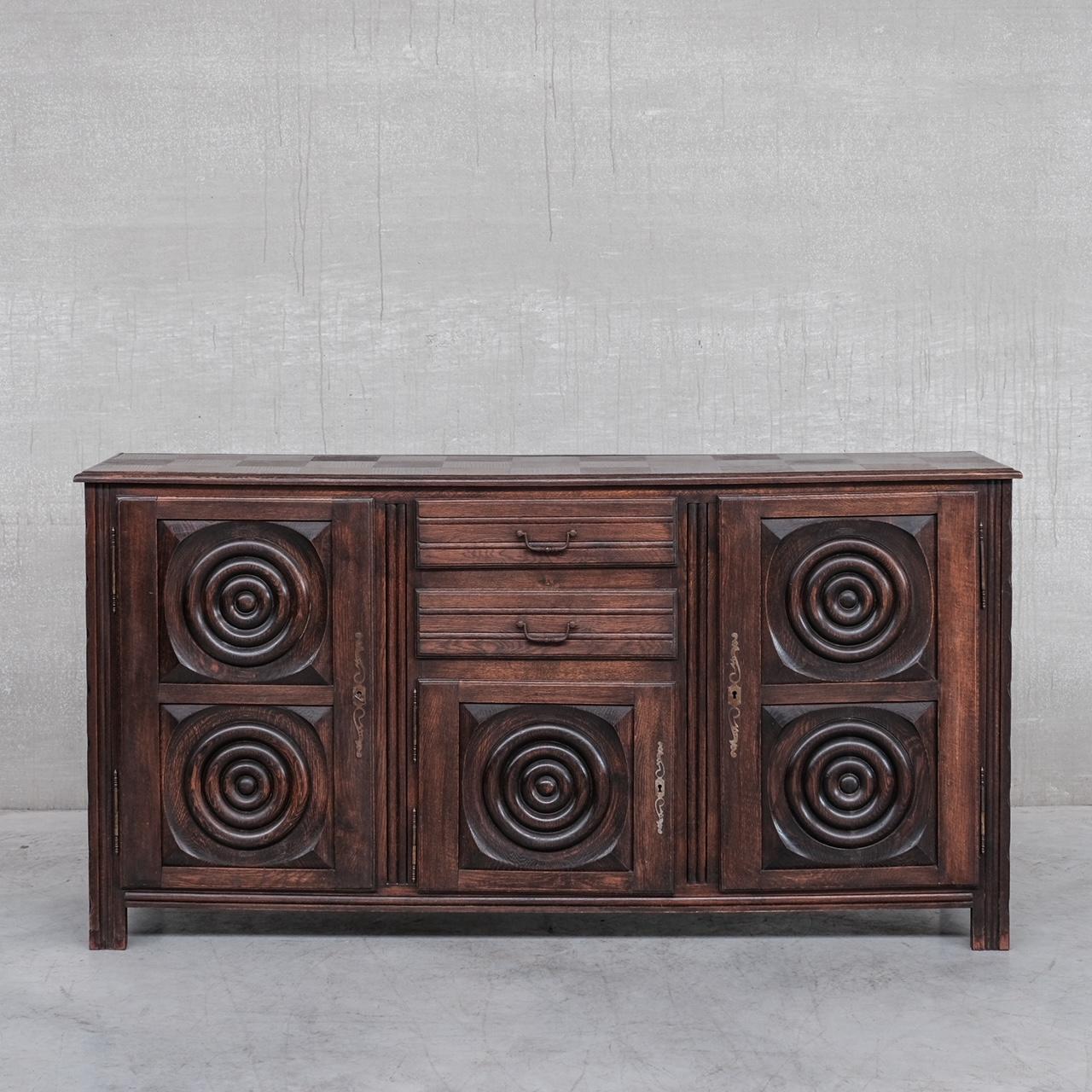 Mid-Century Modern Dudouyt Style Art Deco French Sideboard or Credenza