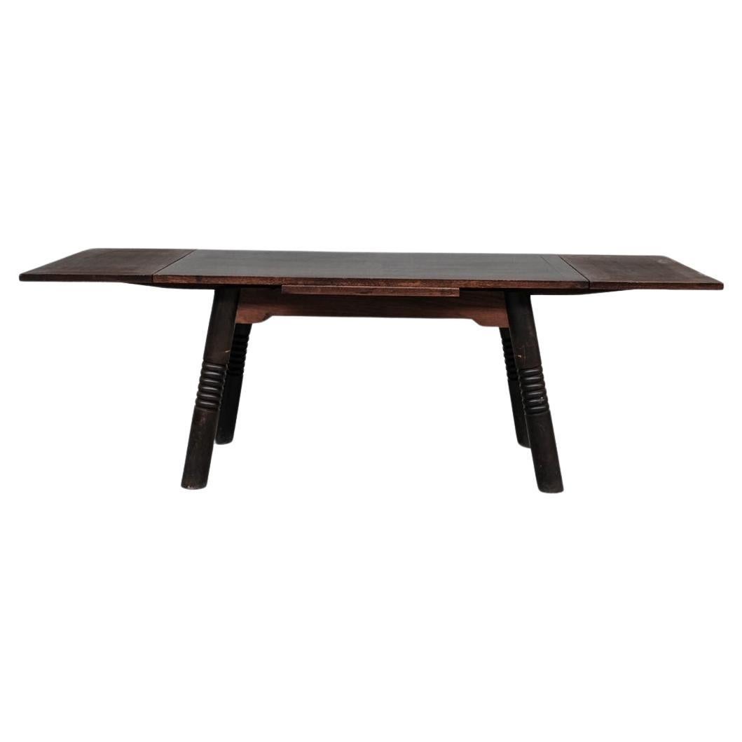 Dudouyt Style French Art Deco Oak Dining Table
