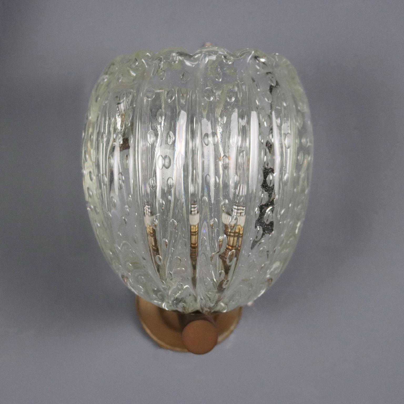 Due Applique anni '50 in vetro di Murano mediados del siglo XX en venta