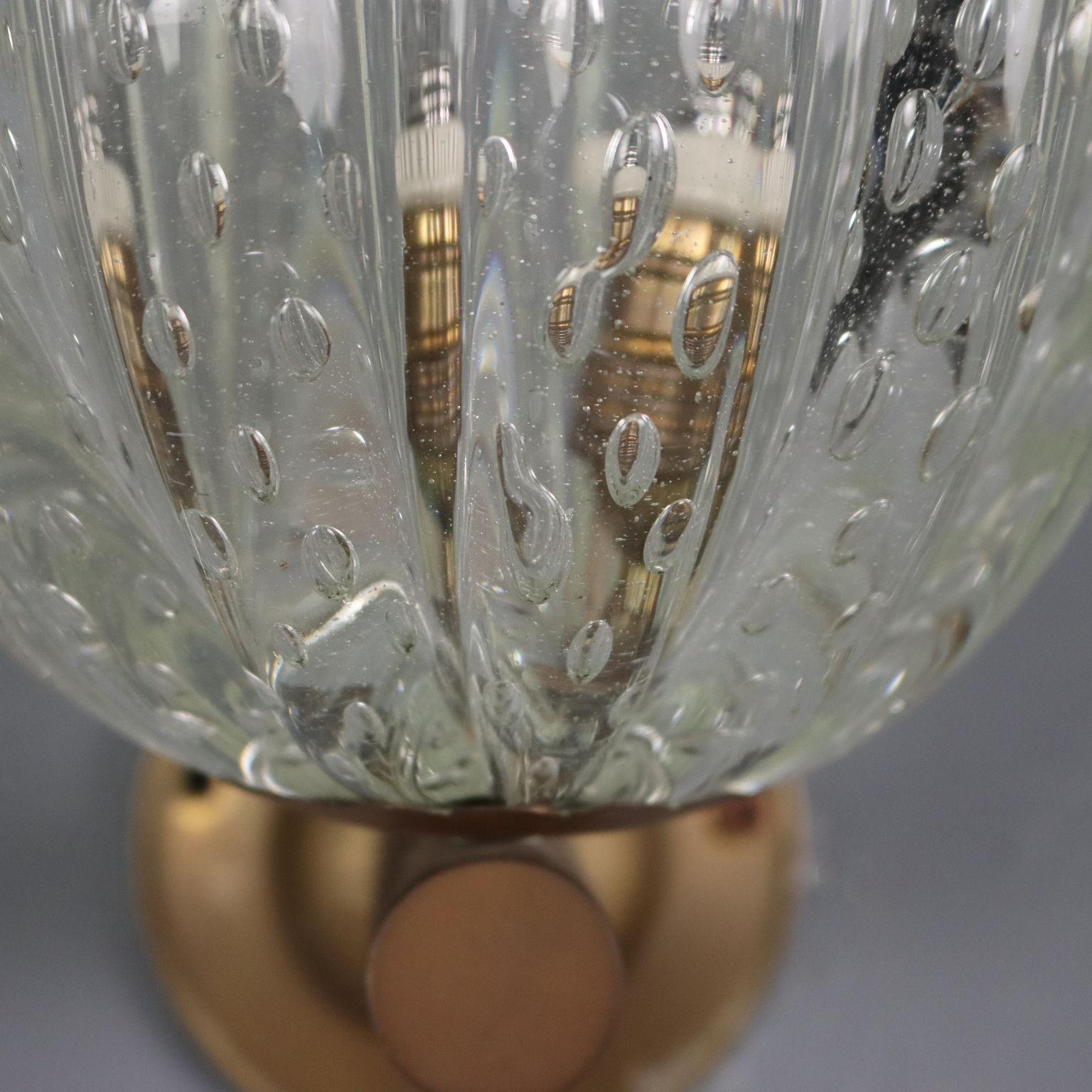 Due Applique anni '50 in vetro di Murano en venta 1