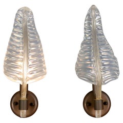 Due Applique anni 
50 in vetro di Murano