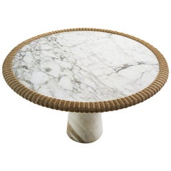 Due Balance 2/2 Marble "Amazonas" Dining Table, Giorgio Bonaguro