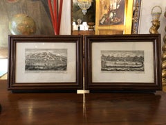 Zwei römische Stiche Circus Maximus und Circus von Caracalla Marco Sadeler 1606