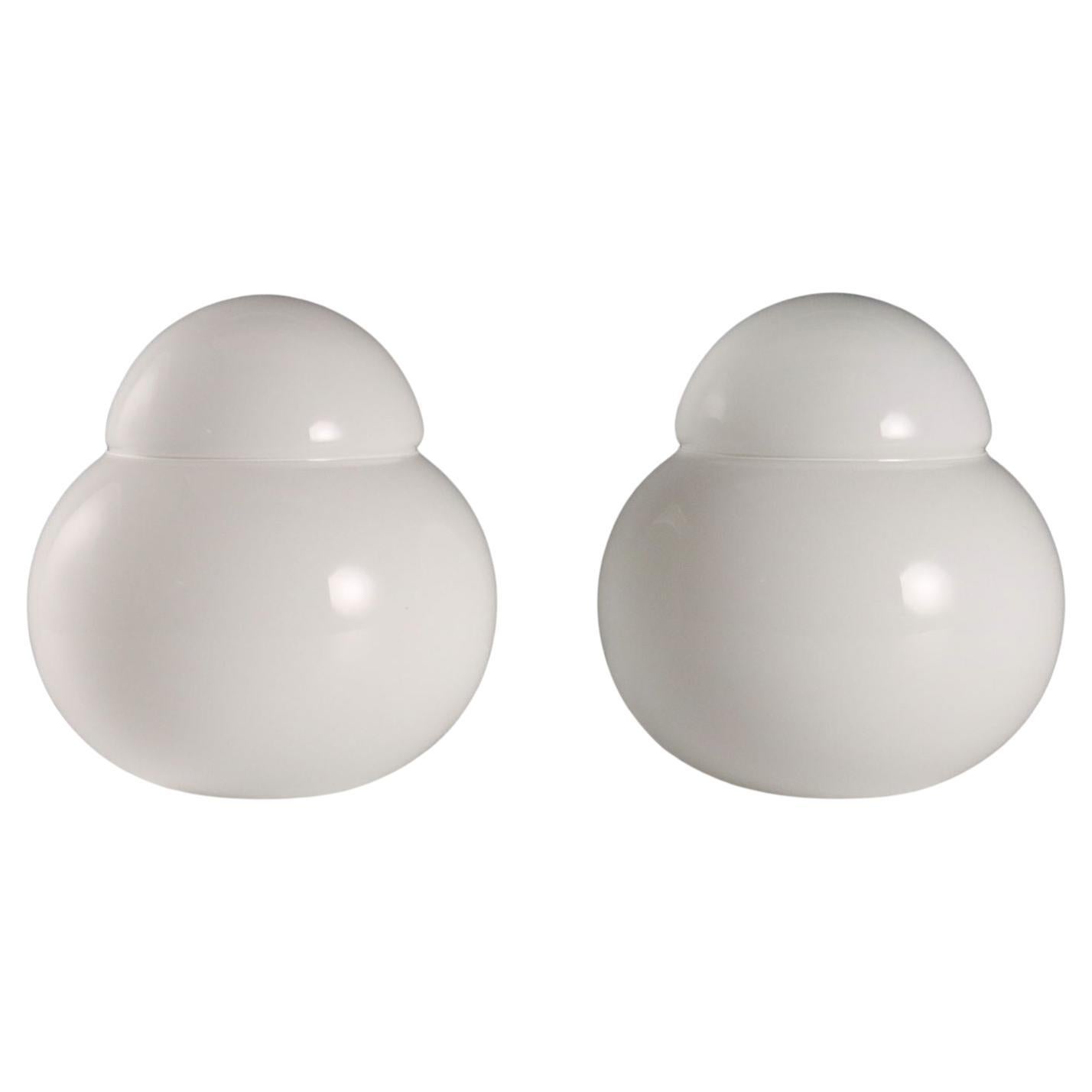 Due Lampade da tavolo 'Daruma' di Sergio Asti per Candle anni 70 For Sale