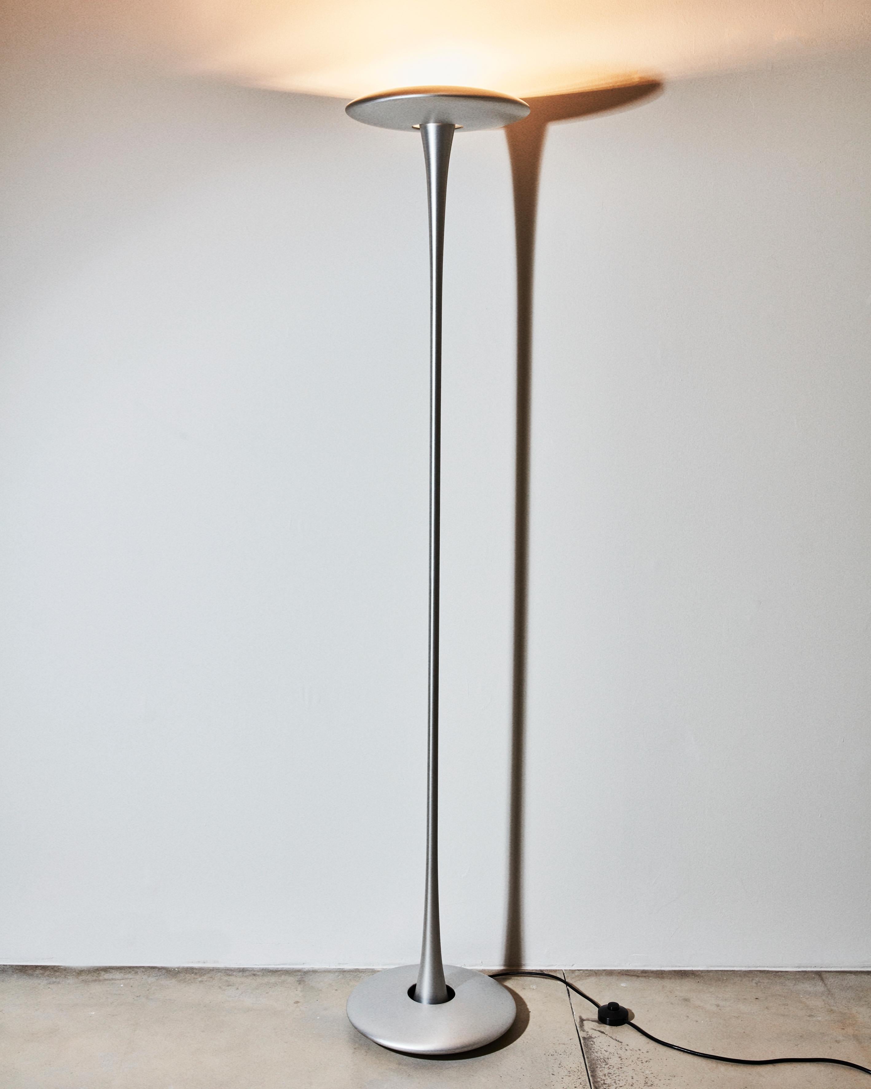 Dos lámparas modelo Helice de Marc Newson para Flos Aluminio en venta