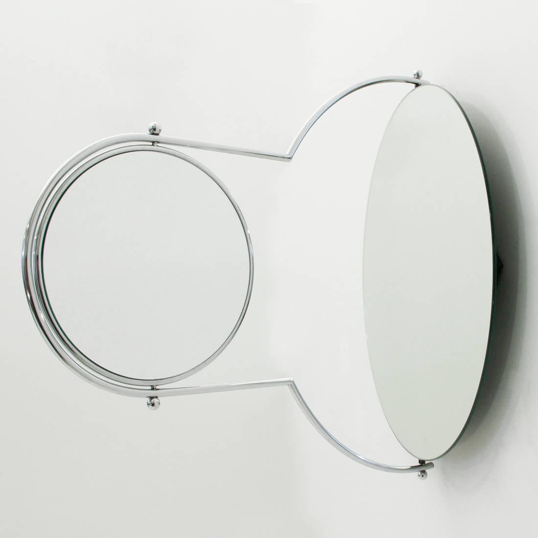 Italian Due Mirror by Rodney Kinsman for Bieffeplast, 1980s