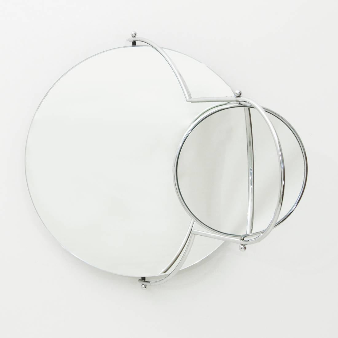 Due Mirror by Rodney Kinsman for Bieffeplast, 1980s In Good Condition In Savona, IT