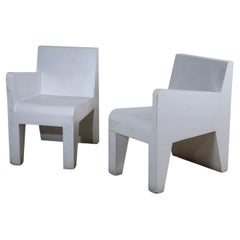 Zwei Sessel aus Glasharz, italienische Herstellung, 1970er Jahre