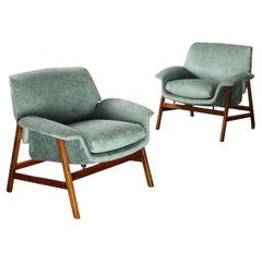 Due Poltrone '849' Gianfranco Frattini per Cassina, anni 50