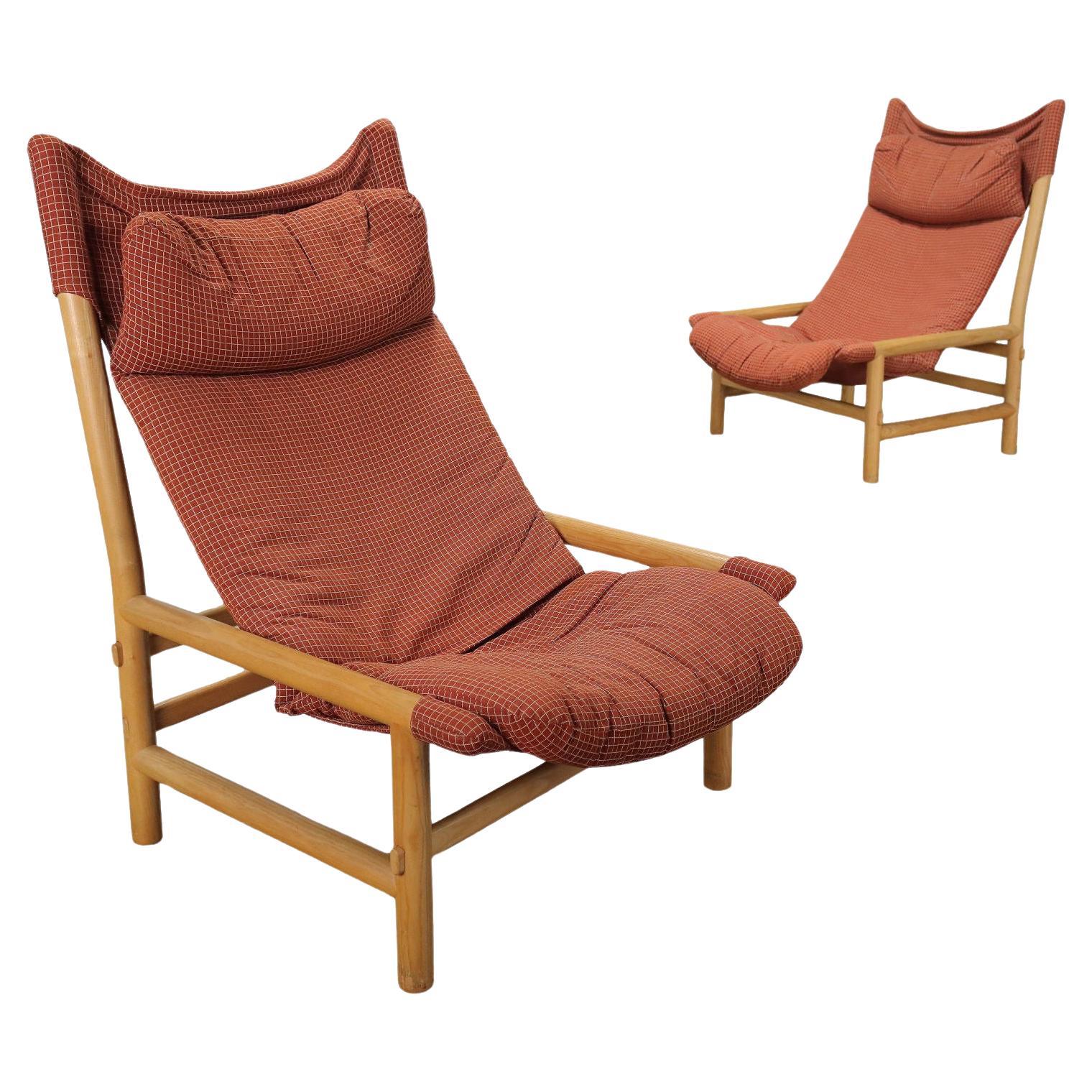 Deux fauteuils Carmina de Carlo Santi pour Arflex, 1970