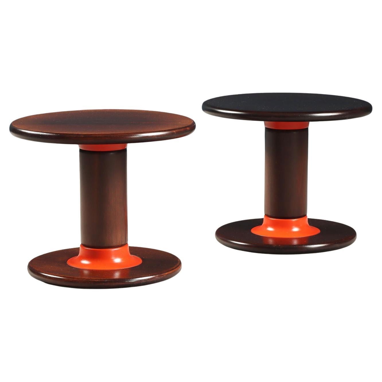 Due Tavolini 
Rocchetto
 di Ettore Sottsass per Poltronova anni 60s in vendita