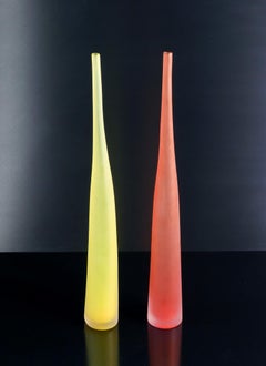 Due vasi Bambù, design Laura Diaz DE SANTILLANA per ARCADE. Numerati. 1990s