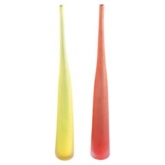 Due vasi Bambù, design Laura Diaz DE SANTILLANA per ARCADE. Numerati. 1990s