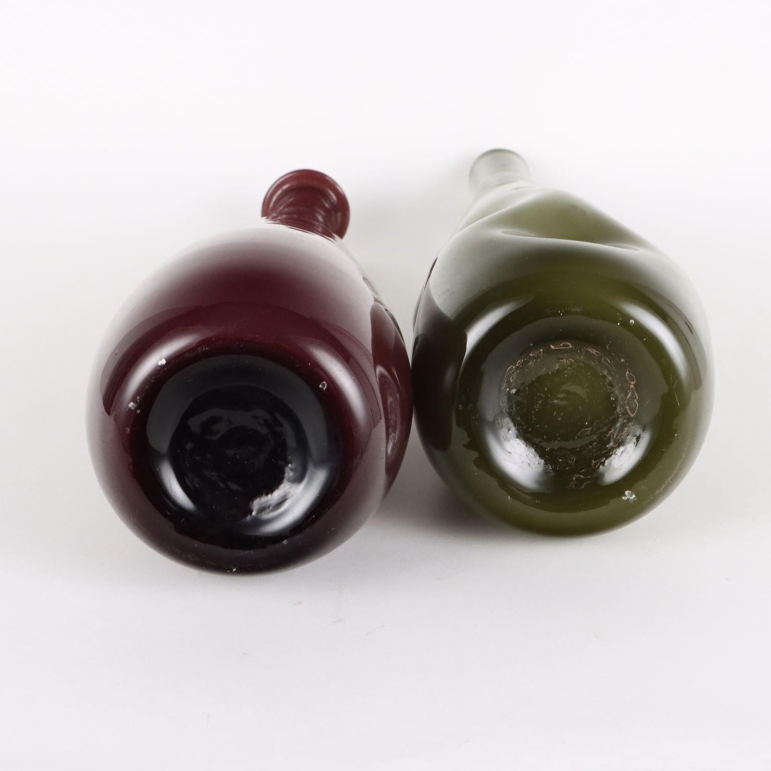 Two Murano Glass Vases 1970s For Sale 2