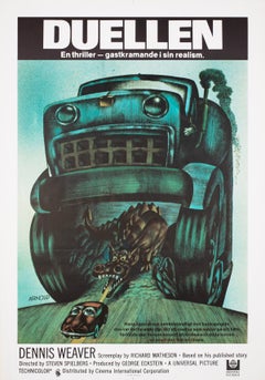 Cartel de la película sueca «Duel» de 1973, de Hans Arnold