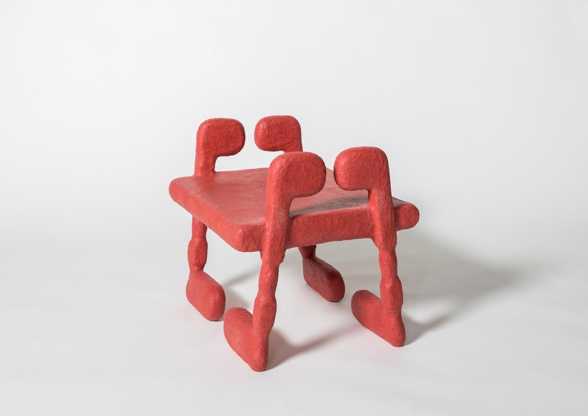 Duel Stool by Polina Miliou In New Condition For Sale In Pireaus-Athens, Greece