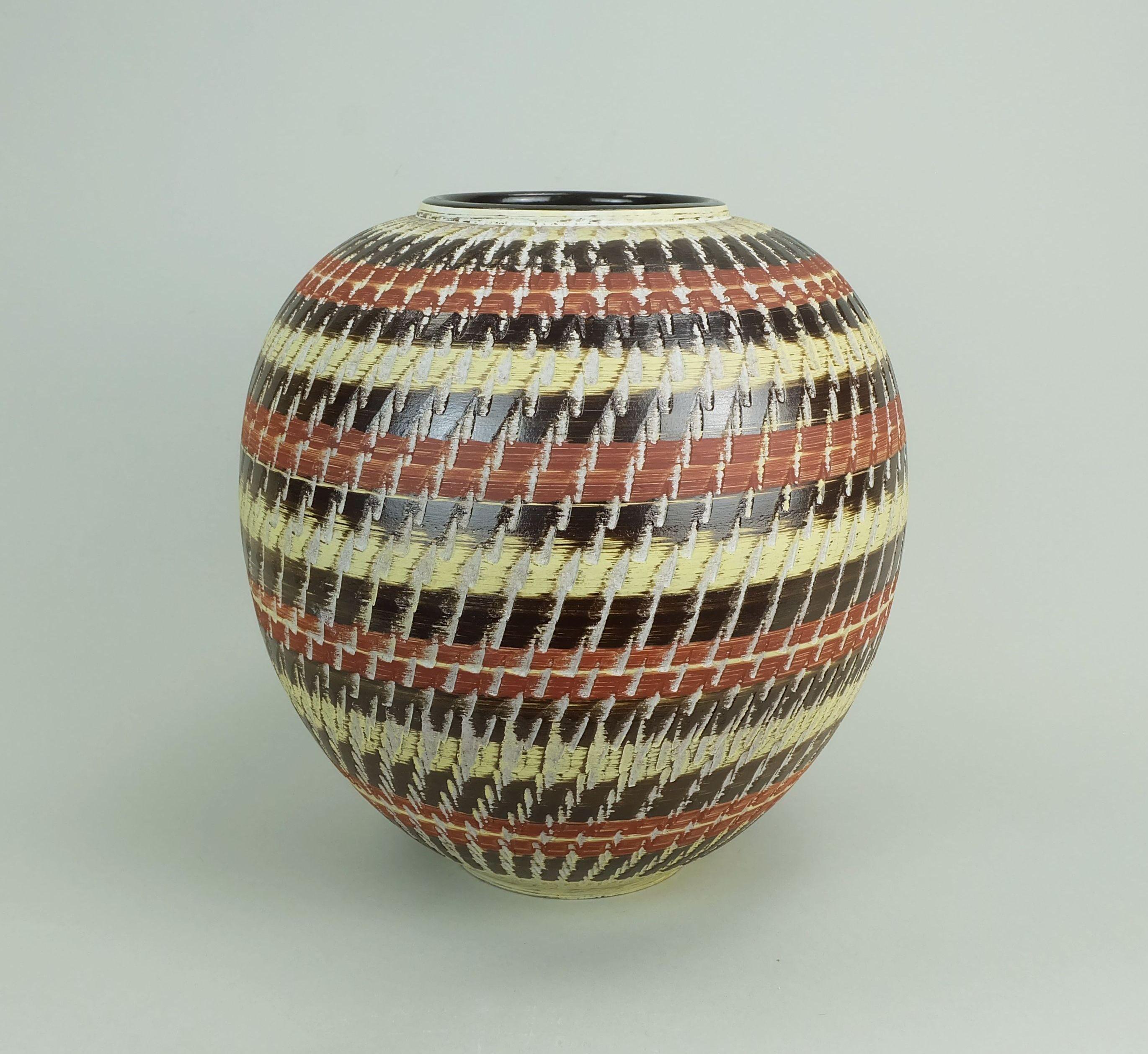 Milieu du XXe siècle VASE en céramique duemler & breiden années 1950 modèle 1088/27 en vente